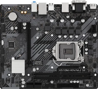 Материнская плата Asrock Intel H470 H510M-HDV/M.2 SE DDR4 mATX
