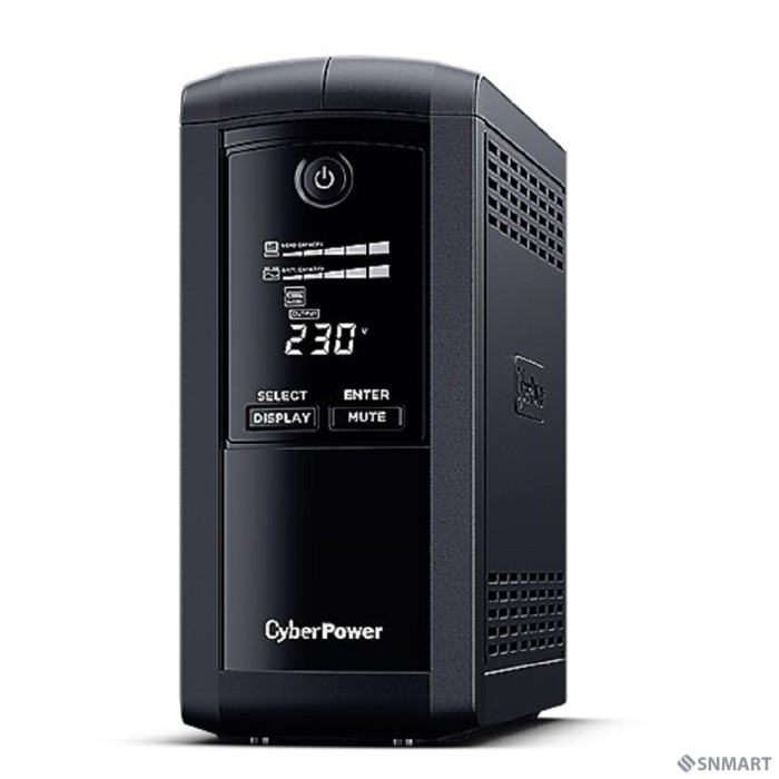 CyberPower VP700EILCD ИБП [Line-Interactive, Tower, 700VA/390W USB/RS-232/RJ11/45  (6 IEC С13), 12В/7 Ач х 1]