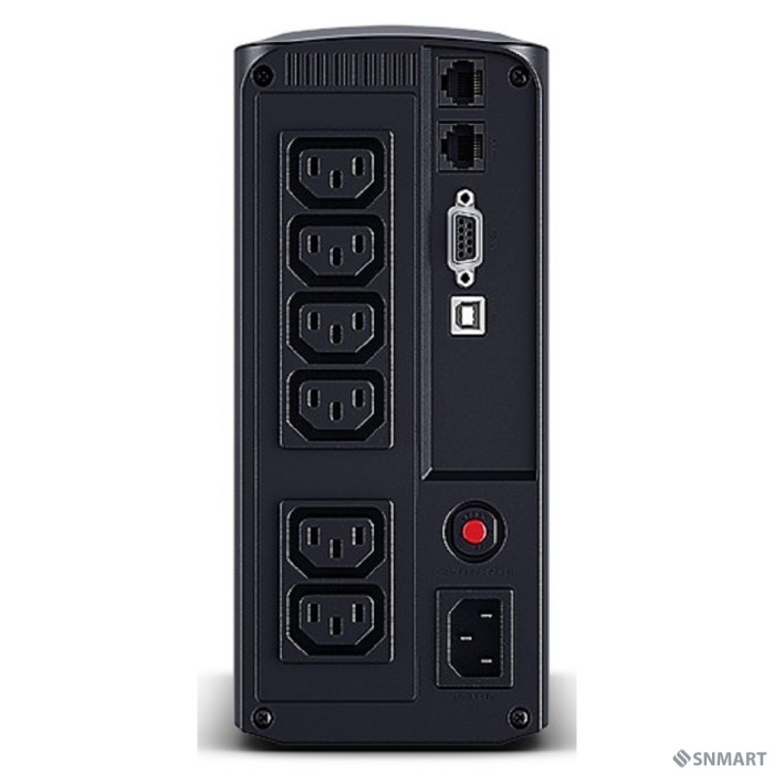 CyberPower VP700EILCD ИБП [Line-Interactive, Tower, 700VA/390W USB/RS-232/RJ11/45  (6 IEC С13), 12В/7 Ач х 1]