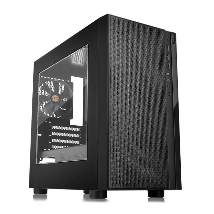 Компьютерный корпус Thermaltake Versa H18 Window черный без БП mATX