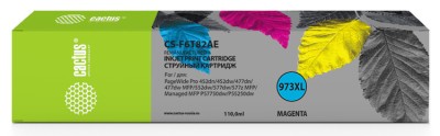 Картридж струйный Cactus CS-F6T82AE 973XL пурпурный (110мл) для HP PageWide Pro 452dw/Pro 477dw