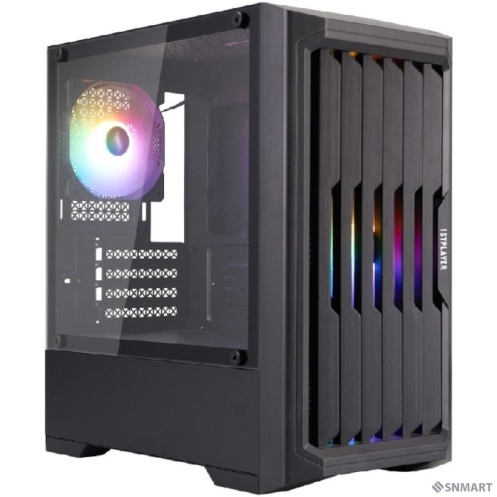 1STPLAYER BULLET HUNTER H2 Black / mATX / 4x120mm FRGB fans / H2-BK-4F1