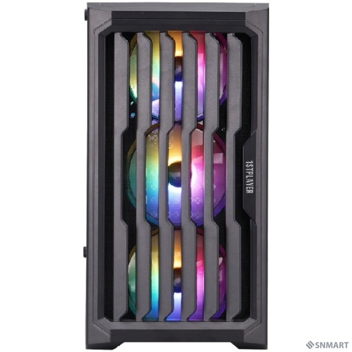 1STPLAYER BULLET HUNTER H2 Black / mATX / 4x120mm FRGB fans / H2-BK-4F1