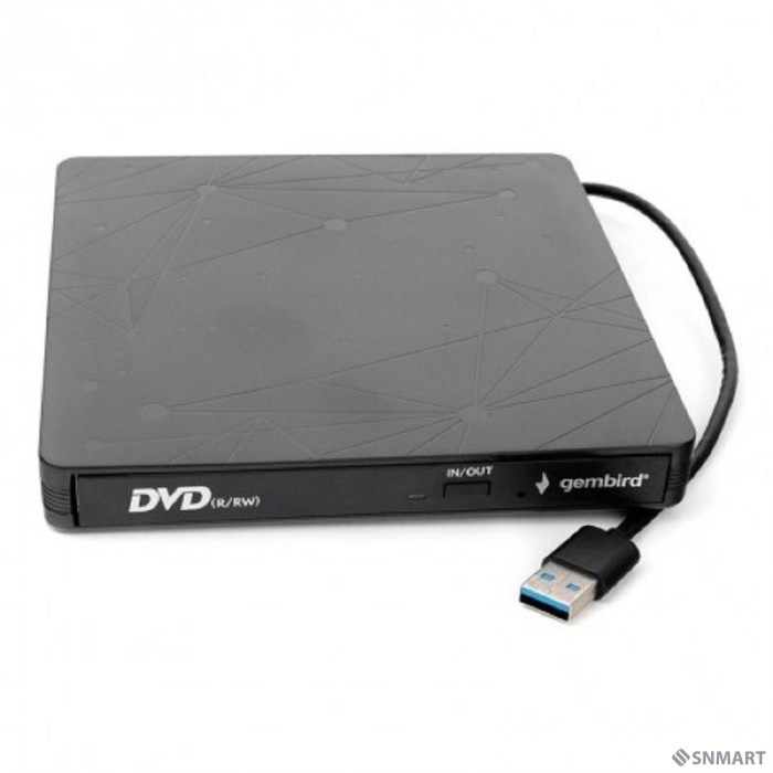 USB 3.0 Gembird DVD-USB-03 пластик, черный