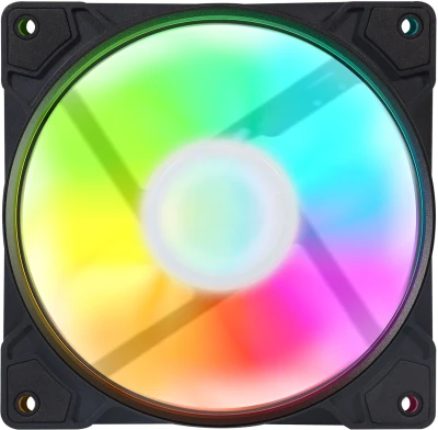 Вентилятор GMNG GG-CF120ARGB1-PWMBK ARGB 120x120x25mm черный 4-pin 20-28dB Ret