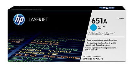 Картридж лазерный HP 651A CE341A голубой (16000стр.) для HP LJ 700/775