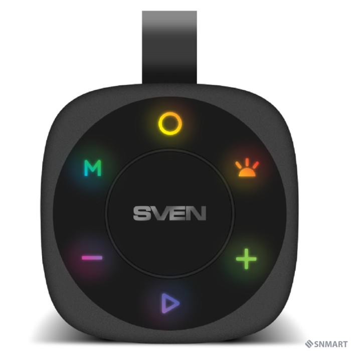 SVEN PS-155, черный (10 Вт, Waterproof (IPx4), TWS, Bluetooth, FM, USB, 1200мА*ч)