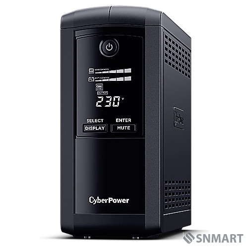 CyberPower VP1000EILCD ИБП [Line-Interactive, Tower, 1000VA/550W USB/RS-232/RJ11/45  (6 IEC С13), 12В/9 Ач х 1]