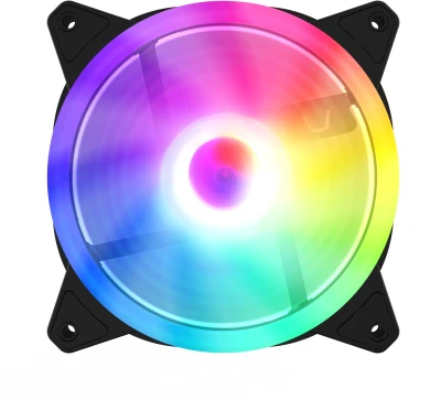 Вентилятор для корпуса GMNG GG-CF120FRGB2-PWMBK RGB 120х120x25 черный 4-pin 28дБ Ret