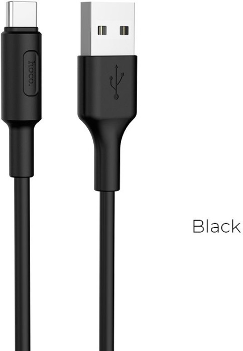 Кабель Hoco X25 Soarer X25 USB-C 1м черный коробка