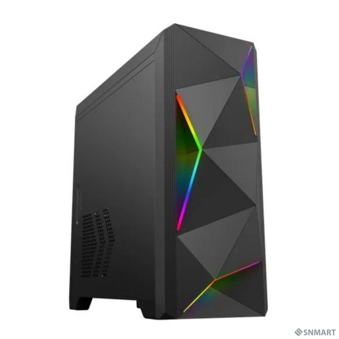 Zircon Корпус Ares без БП (Midi Tower, Micro-ATX, Black, 1*USB3.0+2*USB2.0)