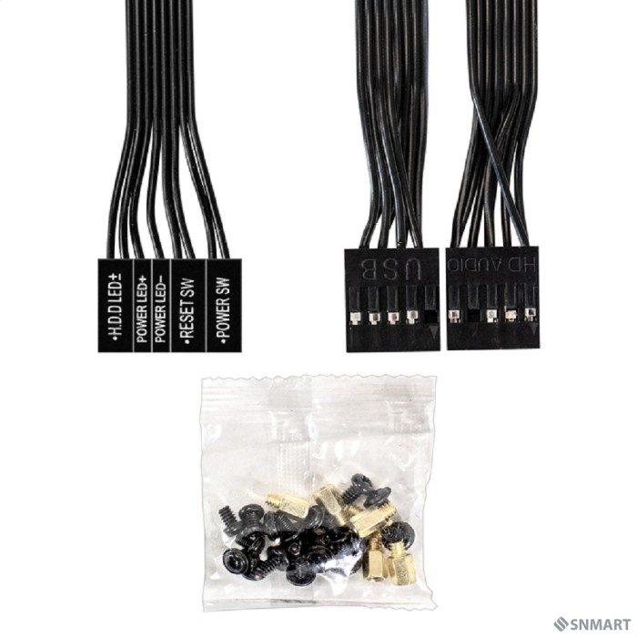 ExeGate BAA-408 (mATX, без БП, 2*USB, HD Audio, черный)