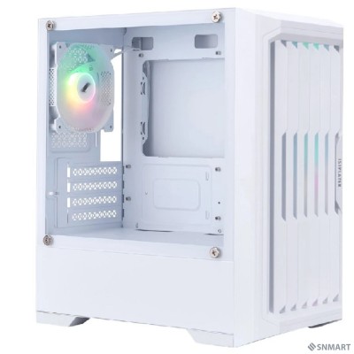 1STPLAYER BULLET HUNTER H2 ARGB White / mATX / 4x120mm ARGB fans / H2-WH-4F7-W