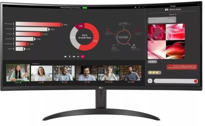 Монитор LG 34&quot; UltraWide 34WR50QK-B черный VA LED 21:9 HDMI матовая 300cd 178гр/178гр 3440x1440 100Hz DP WQ 5.9кг
