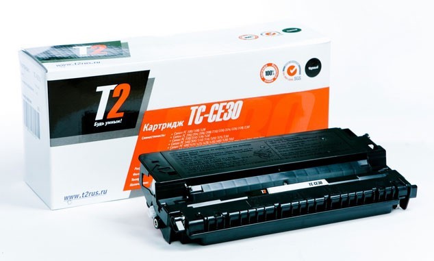 Картридж лазерный T2 E-30 TC-CE30 E30 черный (4000стр.) для Canon FC108/128/206/208/210/220/228/230/310