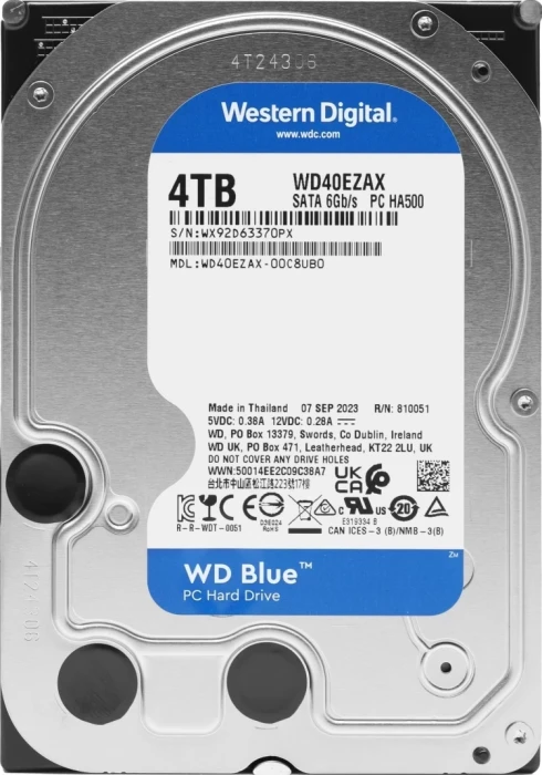 Жесткий диск (HDD) WD Blue 4 ТБ (WD40EZAX)