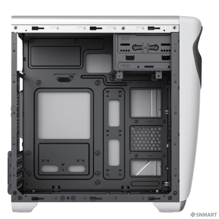 GameMax Корпус Cute OWL White-Black без БП (Midi Tower, Черно-белый., 1*USB3.0 + 2*USB2.0, 2*120мм)