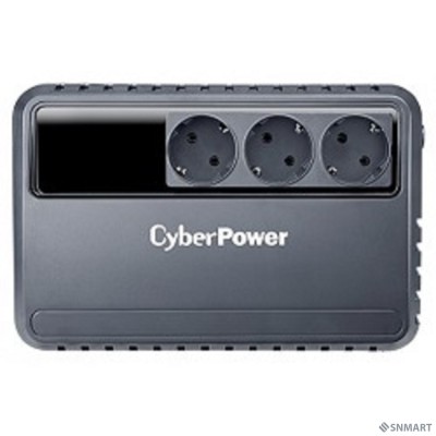 CyberPower BU600E ИБП [Line-Interactive, 600VA/360W (3 EURO), 12В/5 Ач х 1]