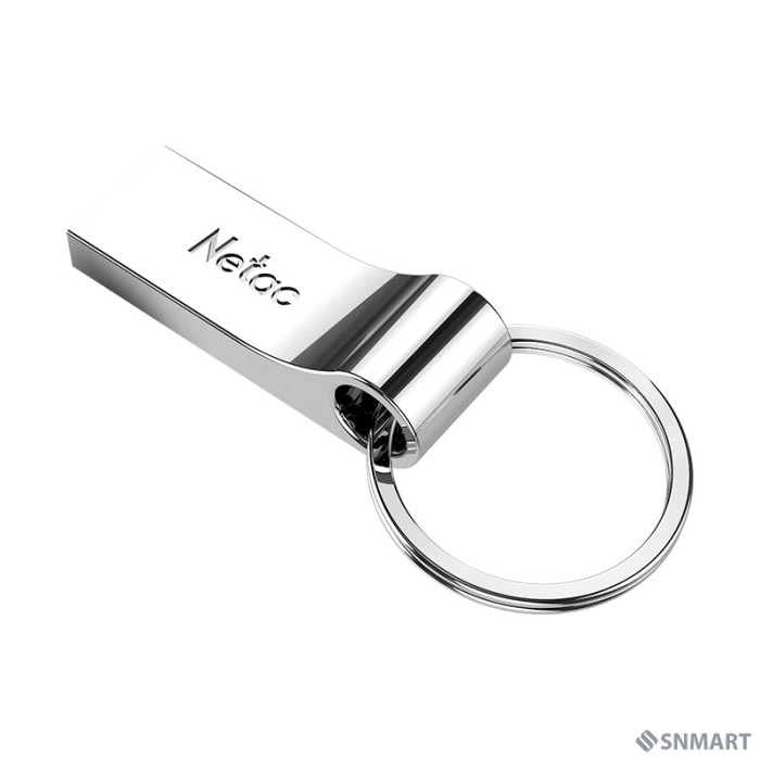 Netac USB Drive 16GB U275 <NT03U275N-016G-20SL>, USB2.0, с кольцом, металлическая