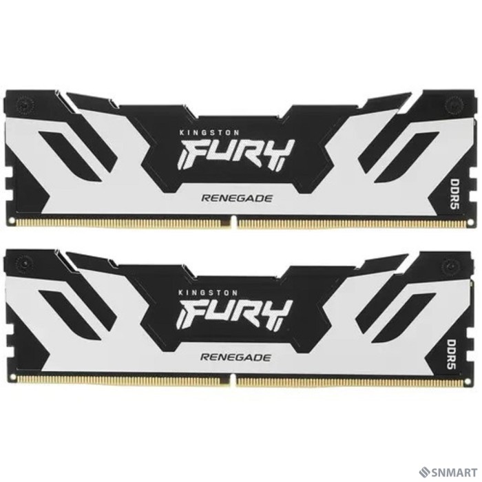 Kingston 32GB 7200MT/s DDR5 CL38 DIMM (Kit of 2) FURY Renegade Silver XMP KF572C38RSK2-32