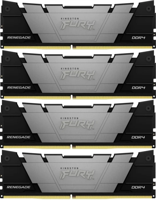 Оперативная память DDR4 Kingston Fury Renegade Black 4x16 ГБ 3200MHz (KF432C16RB12K4/64)