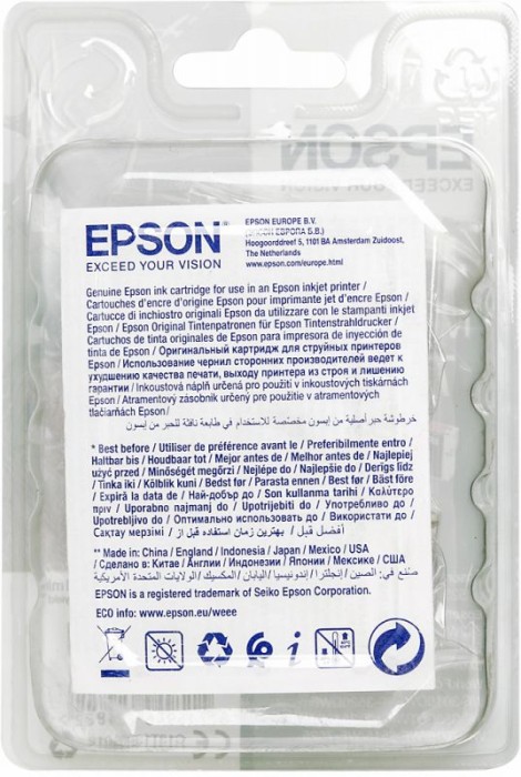 Картридж струйный Epson T1303 C13T13034012 пурпурный (600стр.) (10.1мл) для Epson B42WD