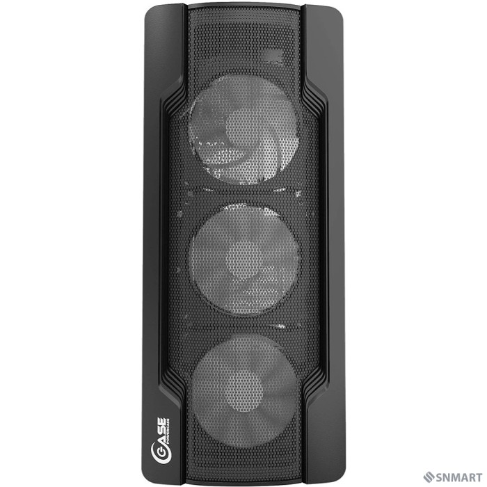 Powercase CMIXB-F4 Корпус Mistral X4 Mesh, Tempered Glass, 4x 120mm fan, чёрный, ATX  (CMIXB-F4)