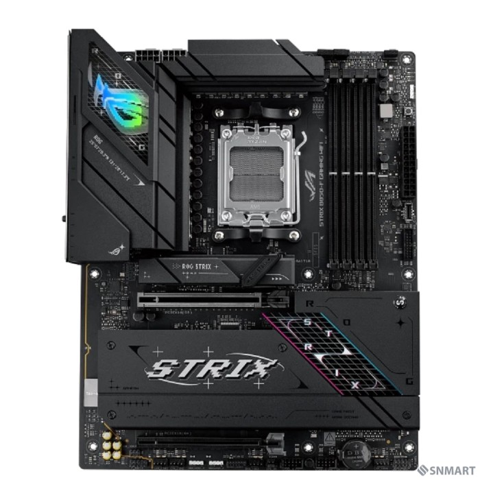 ASUS ROG STRIX B850-F GAMING WIFI (Socket AM5, ATX, 4xDDR5(256GB), DP/HDMI, 1xPCIe 5.0x16/1xPCIe 4.0x16, 1xLAN (2.5GbE), Wi-Fi 7, BT, 2xSATA 6Gb/s, 4xM.2, 2xType-C, 6xUSB 3.2, 4xUSB 2.0)