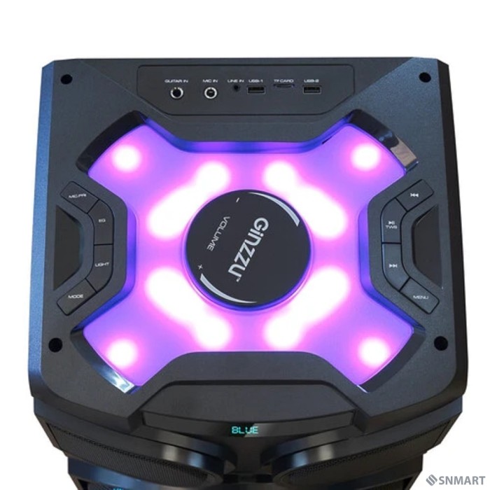 Ginzzu GM-203, Акустическая система Midi, RGB/BT/USB/SD/FM/ДУ