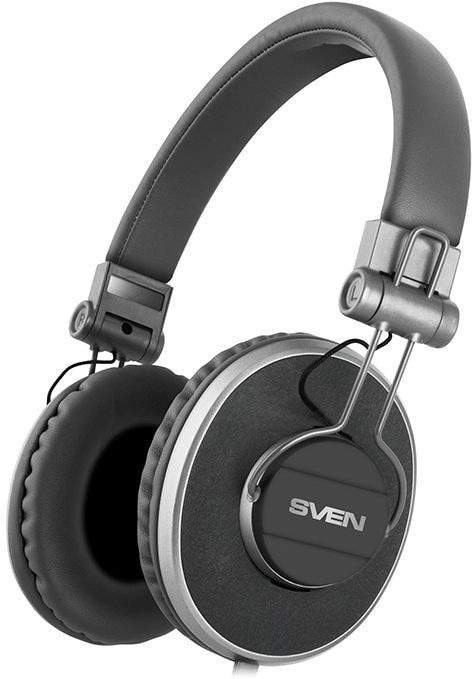 Наушники с микрофоном Sven AP-920M черный/серебристый 1.2м мониторные оголовье (SV-017910)