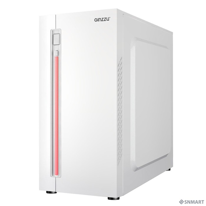 Ginzzu D390 2*USB 2.0,AU White Window