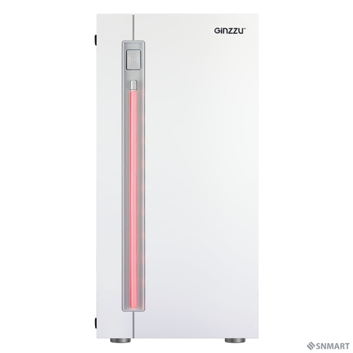 Ginzzu D390 2*USB 2.0,AU White Window