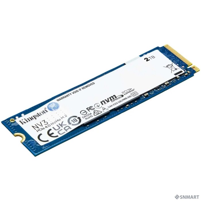 Kingston SSD NV3, 2000GB, M.2(22x80mm), NVMe, PCIe 4.0 x4, 3D TLC SNV3S/2000G