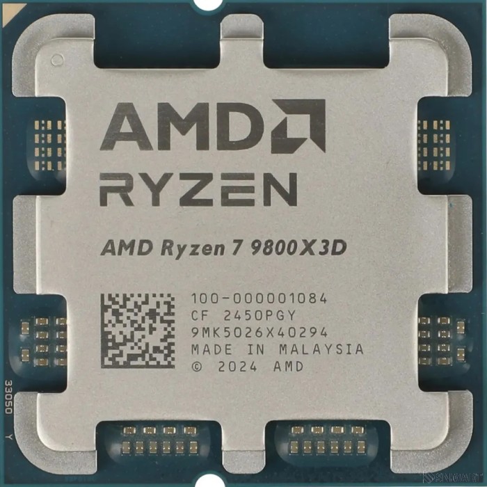 CPU AMD Ryzen 7 9800X3D OEM (100-000001084)[Granite Ridge, 4nm, C8/T16, Base 4,7GHz, Turbo 5,2GHz, GPU Radeon Graphics, L3 96Mb, TDP 120W, SAM5]