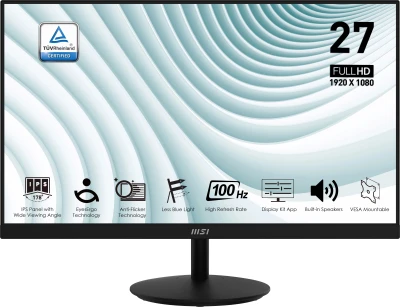 Монитор MSI 27&quot; Pro MP271A IPS FHD 100Гц черный (9S6-3PA2CT-085)
