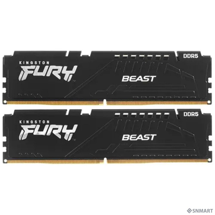 Kingston 32GB DDR5 5600 FURY Beast Black EXPO DIMM (Kit 2*16gb) 1RX8 36-38-38 1.25V KF556C36BBEK2-32