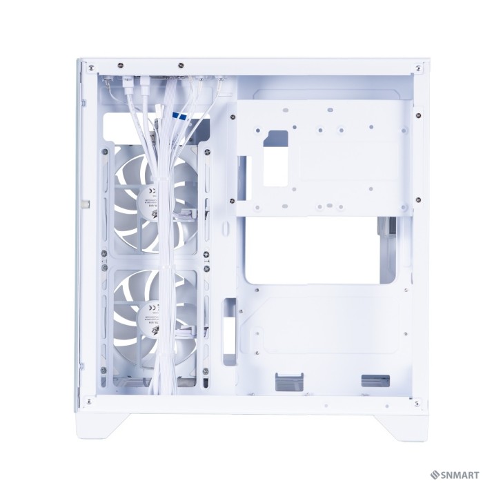 1STPLAYER MEGAVIEW MV6-TP ARGB White / mATX / 3x120mm ARGB fans / MV6-TP-WH-2FC7R-W-1FC7-W