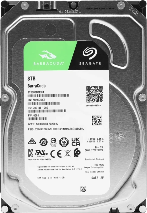 Жесткий диск (HDD) Seagate Barracuda 8 ТБ (ST8000DM004)