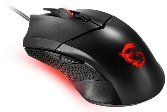Мышь MSI Clutch GM08 черный оптическая (4200dpi) USB2.0 (6but)