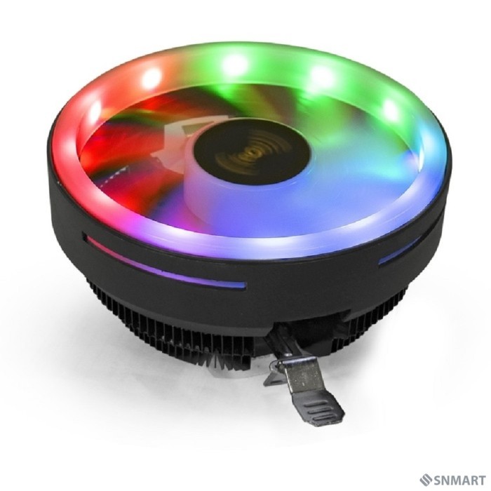 Exegate EX286157RUS Кулер ExeGate Dark Magic EE126R-PWM.RGB (Al black coating, 775/1150/1151/1155/1156/1200/1700/A M2/AM2+/AM3/AM3+/AM4/FM1/FM2/754/939/940 TDP 95W,Fan 120mm, PWM, 900-2000RPM,Hydro be