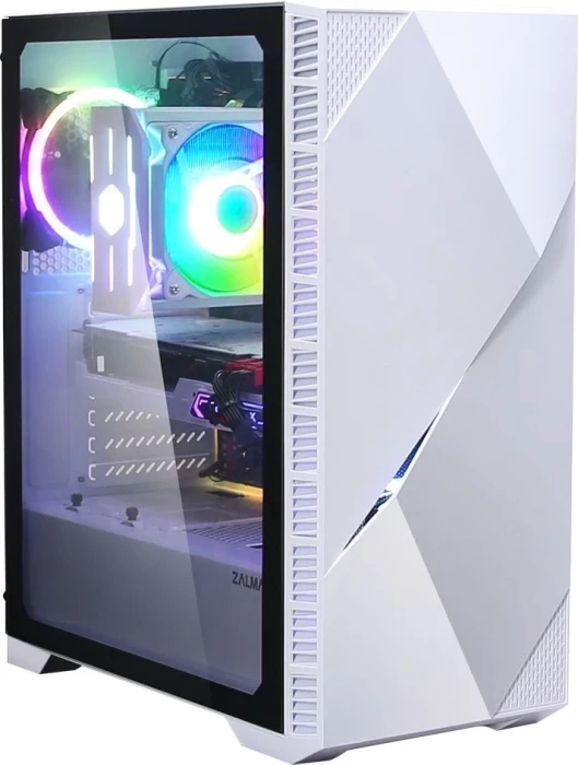 Компьютерный корпус Zalman Z3 Iceberg белый без БП ATX