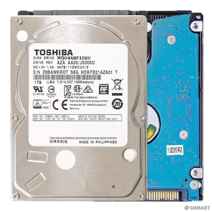 HDD Toshiba SATA3 1Tb 2.5" (SMR) 5400 128Mb MQ04ABF100V