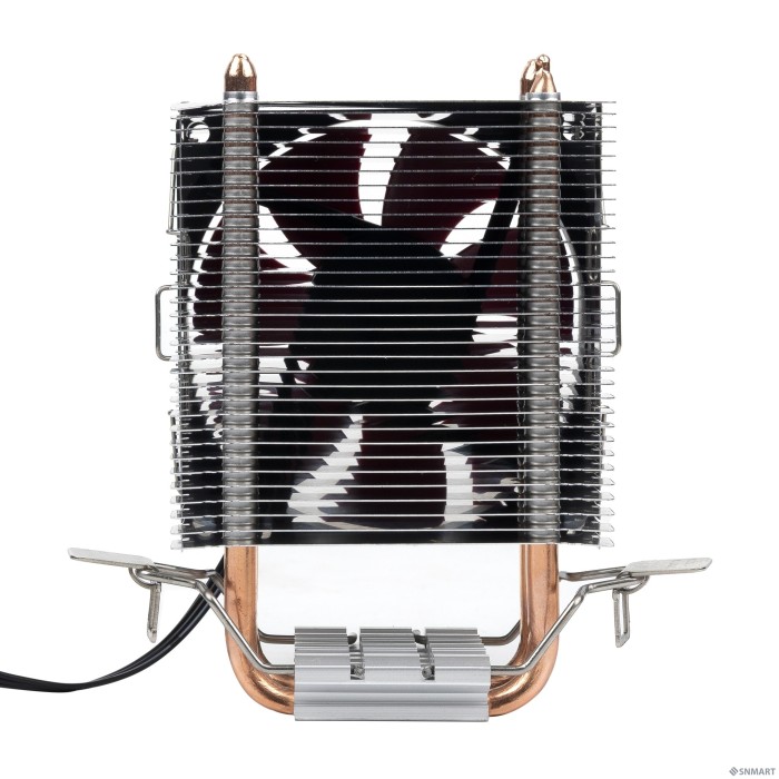 CBR-CC-2800-PWM Кулер для процессора, Al+Cu, 2 heat pipes, Socket 775/1155/1156/1150/1151/1200/1700/940/AM2/АМ2+/АМ3/AM3+/FM1/FM2/AM4/AM5, TDP 95W, 90mm Fan, 1600RPM, HB, PWM, 4pin, 26db