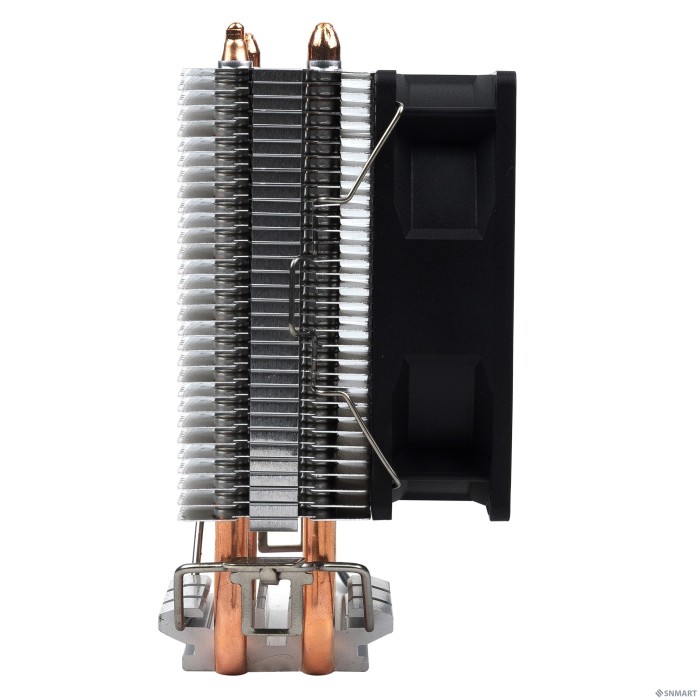 CBR-CC-2800-PWM Кулер для процессора, Al+Cu, 2 heat pipes, Socket 775/1155/1156/1150/1151/1200/1700/940/AM2/АМ2+/АМ3/AM3+/FM1/FM2/AM4/AM5, TDP 95W, 90mm Fan, 1600RPM, HB, PWM, 4pin, 26db