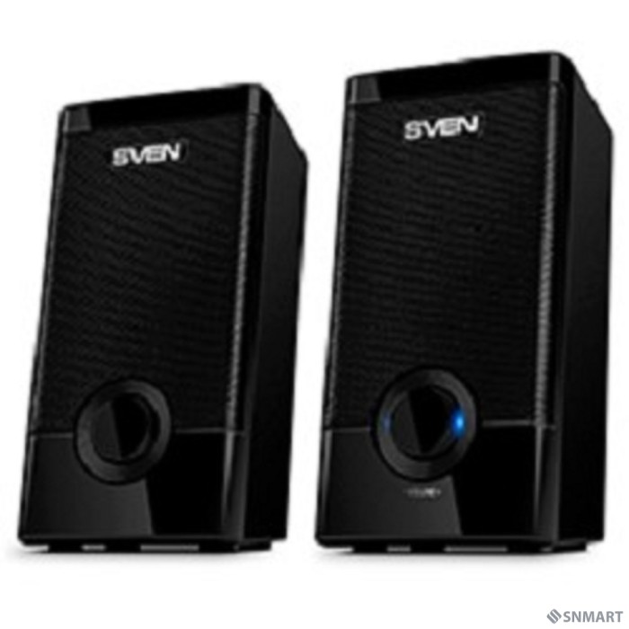 SVEN 318 черный [USB-порт ПК, ноутбука или адаптер 5V DC]