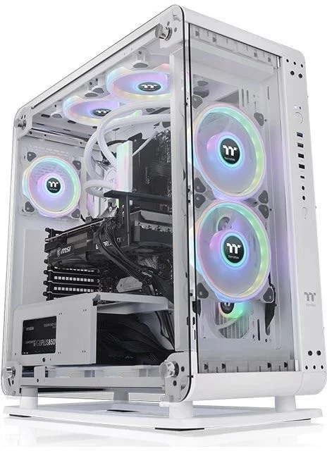 Компьютерный корпус Thermaltake Core P6 TG белый без БП ATX