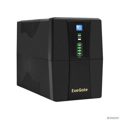 Exegate EP285555RUS ИБП ExeGate Power Back BNB-650.LED.AVR.EURO.RJ.USB &lt;650VA/360W, LED, AVR,2 евророзетки, RJ45/11, USB, Black&gt;
