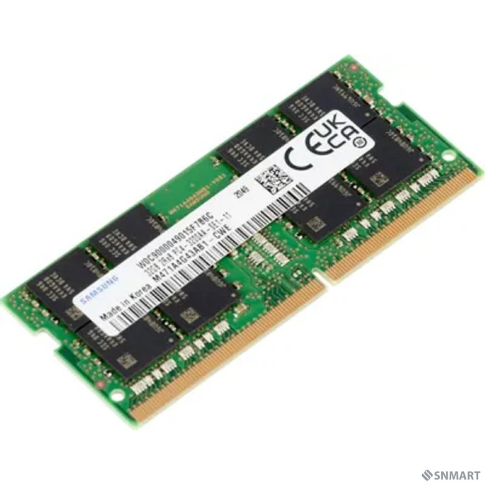 Samsung DDR4 32Gb 3200MHz M471A4G43AB1-CWE OEM PC4-25600 CL19 SO-DIMM 260-pin 1.2В original single rank
