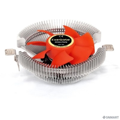 Exegate EX286145RUS Кулер ExeGate EE80-PWM (Al, LGA775/1150/1151/1155/1156/1200/1700/A M2/AM2+/AM3/AM3+/AM4/FM1/FM2/754/9, TDP 65W, Fan 80mm, PWM, 800-2400RPM, Hydro bearing, 4pin, 11-24db, 205г, с те