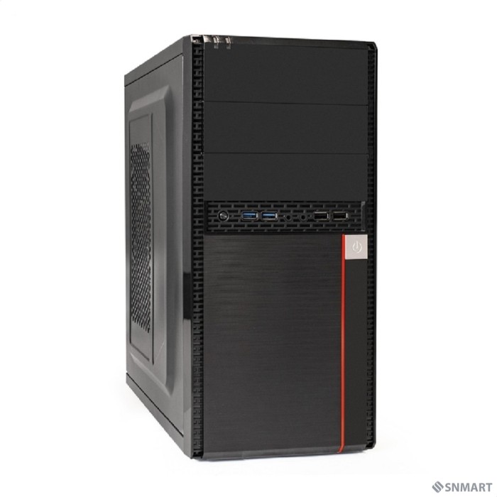 Exegate EX277437RUS Корпус Minitower MA-371X Black, mATX <UN500, 120mm> 2*USB+2*USB3.0, Audio